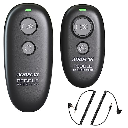 AODELAN Camera Remote Wireless Shutter Release Compatible for Canon EOS R, RP, 200D(SL2), 250D(SL3), T7, T6, 6D Mark II, 7D Series, M6; Olympus OM-D E-M1 MRK II, OM-D E-M5 II - Image 1
