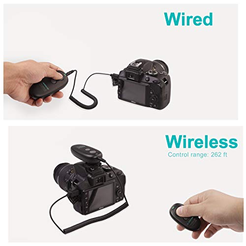 AODELAN Camera Remote Wireless Shutter Release Compatible for Canon EOS R, RP, 200D(SL2), 250D(SL3), T7, T6, 6D Mark II, 7D Series, M6; Olympus OM-D E-M1 MRK II, OM-D E-M5 II - Image 2