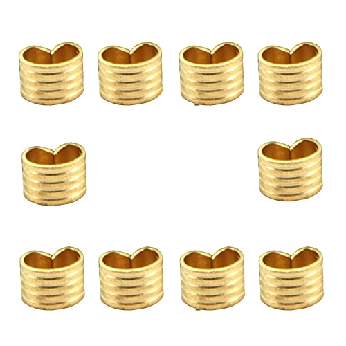 Zeberoxyz 10pcs Copper Buckle,Wire Cable Connector, Wire Cable Terminal Lightweight Compact Terminal Accessory for 3D Printer Parts (Copper Buckle) - Image 1