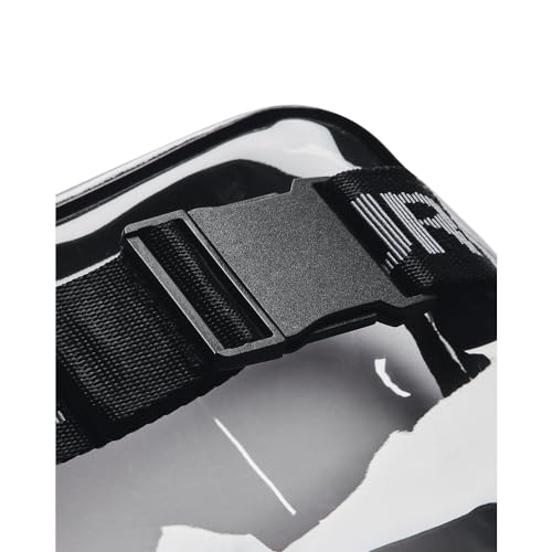 UNDER ARMOUR حقيبة خصر كروس بودي شفافة للبالغين من أندر أرمور، (960) شفافة/أسود/أبيض، مقاس واحد يناسب معظم الأحجام - Image 2