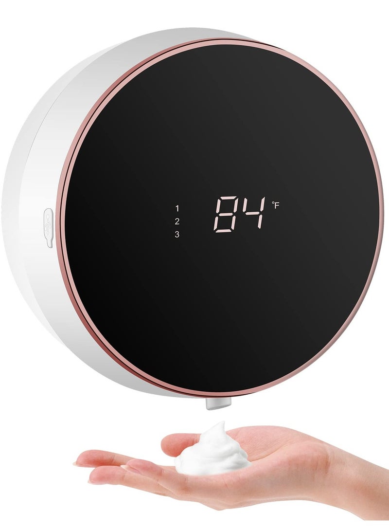 SOLARAE Automatic Foam Soap Dispenser, Wall-Mounted Non-Contact Infrared Intelligent Induction Foam Machine, 300Ml Large Capacity, Suitable For A Variety Of Cleaning Liquids, Can Be Used In Toilets, Kitchens - Image 1