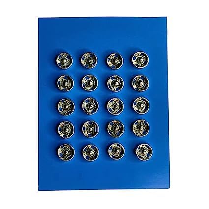 Samaan Dekho Tich ButtonSnap ButtonSnap Fasteners for Dress MakingCraftSewing PurposeStainless Steel 2 Card Each Card 20 Pcs - Image 2