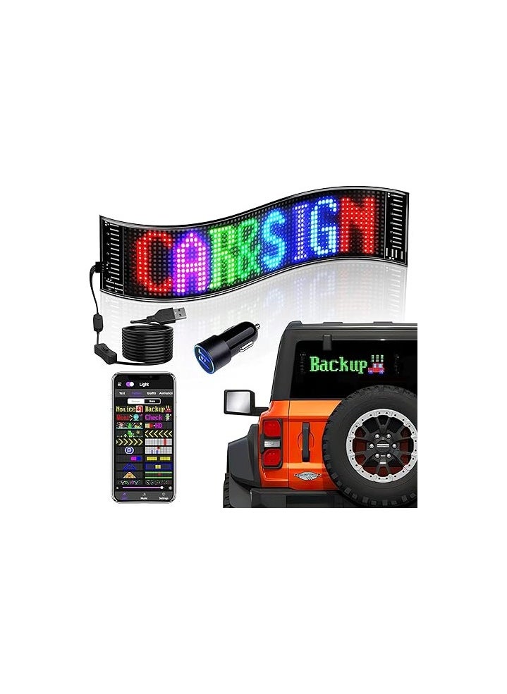Generic - Car LED Matrix Pixel Board Screen, Bluetooth APP Control, 20x64 - Image 1
