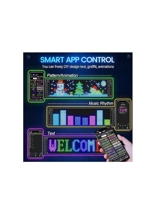 Generic - Car LED Matrix Pixel Board Screen, Bluetooth APP Control, 20x64 - Image 1