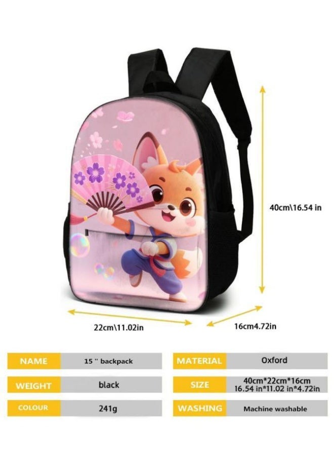 Bright Li Fire Unlock the new fashion of childish fun! Three-piece set of bags, cartoon elements for children and teenagers (students, children, friends' outings, mountain climbing, schooling, etc. can be used) - 54  - Image 5