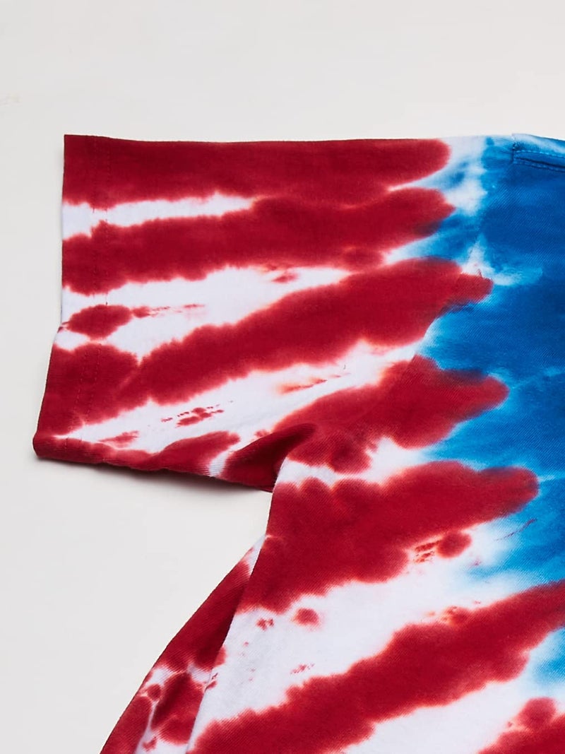 Liquid Blue Men's Plus-Size Stars and Stripes T-Shirt, Tie Dye, X-Large - Image 3