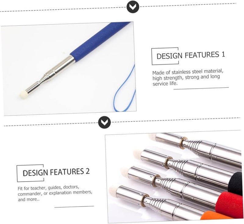 Tehaux Extendable Stylus Pen Stainless Steel for Classroom Office and Tablet Use - Image 5