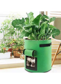 Generic Potato Grow Bags with Flap 10 Gallon, 3 Pack Planter Pot with Handles and Harvest Window for Potato Tomato and Vegetables  - Image 4