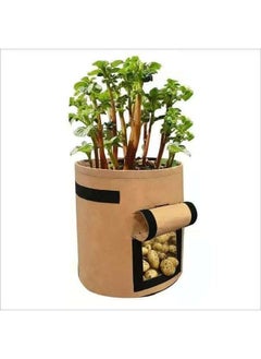 Generic Potato Grow Bags with Flap 10 Gallon, 3 Pack Planter Pot with Handles and Harvest Window for Potato Tomato and Vegetables  - Image 3