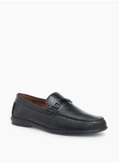 LBL by Shoexpress Men's Solid Slip-On Loafers with Metal Accent  - Image 1
