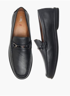 LBL by Shoexpress Men's Solid Slip-On Loafers with Metal Accent  - Image 2