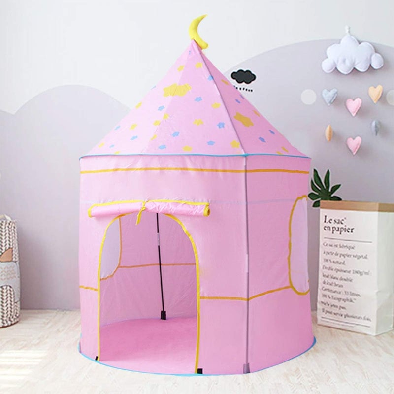 klarako Kids Play Tent, Castle Tent Pop Up Crawl Tunnel and Ball Pool 3 in 1 Indoor Playhouse Portable for Baby Toddlers Children - Image 3