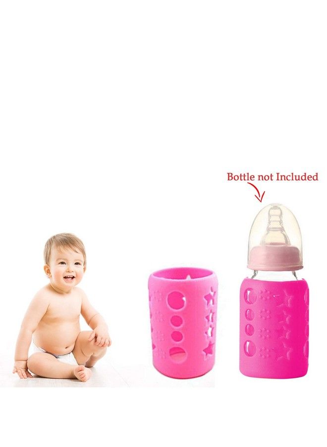 Safe-O-Kid Pack Of 1 Silicone Baby Feeding Bottle Cover Sleeve Holder Insulated Protection All Bottle Types Medium 120 Mlpink - Image 3