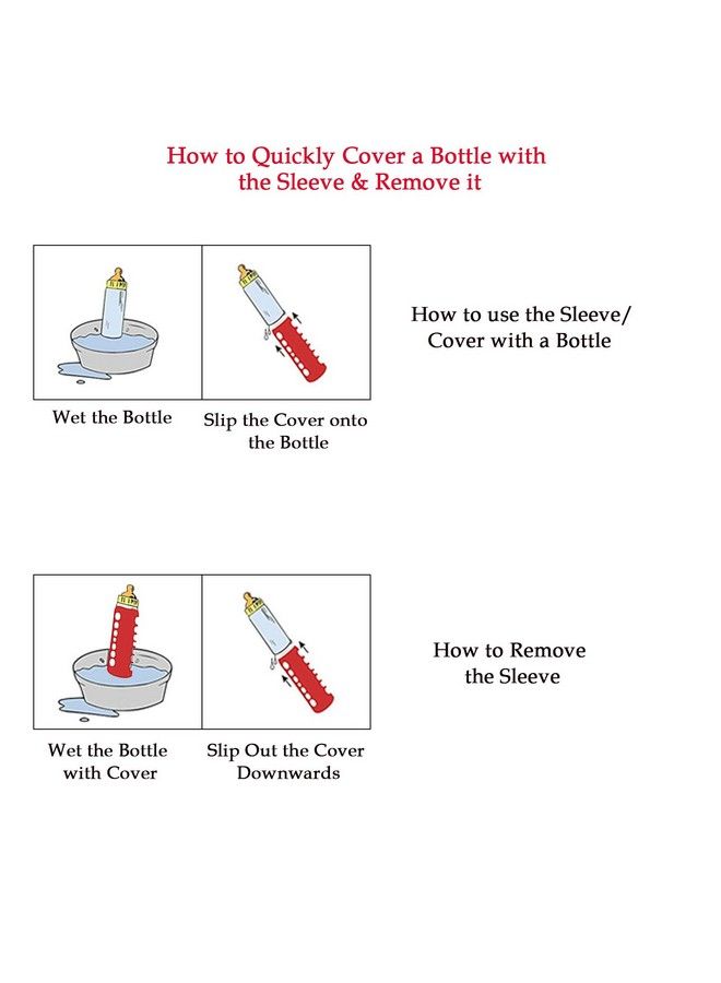 Safe-O-Kid Pack Of 1 Silicone Baby Feeding Bottle Cover Sleeve Holder Insulated Protection All Bottle Types Medium 120 Mlpink - Image 4