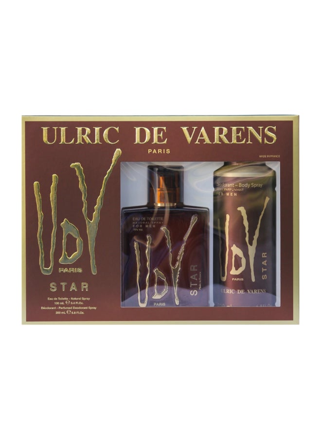 Ulric De Varens - Star Coffret Edt 100Ml + Deo 200Ml - Image 1