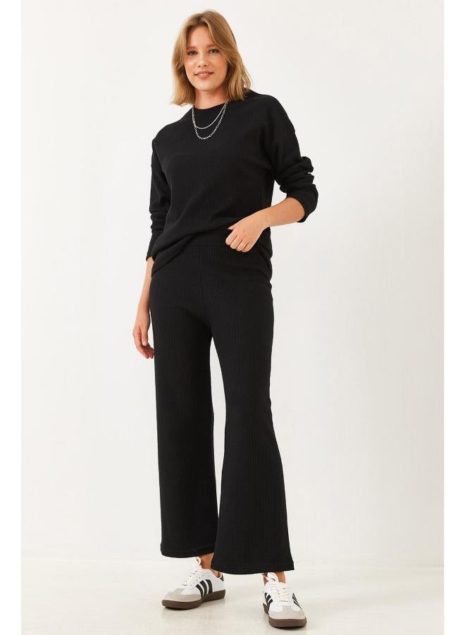 جينجر بيسيكس طقم بلوزة وبنطلون من الكتان الناعم - Image 4