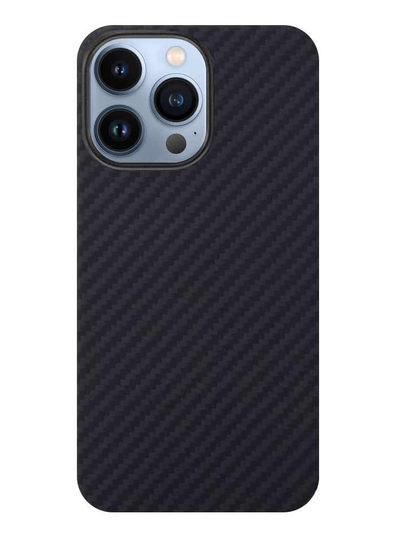 ELTRAZONE ELTERAZONE Case Compatible with iPhone 15 Pro Case 3D Skin Texture Kevlar Fiber Vest Cover Protective Carbon Fiber Pattern Ultra Slim Black