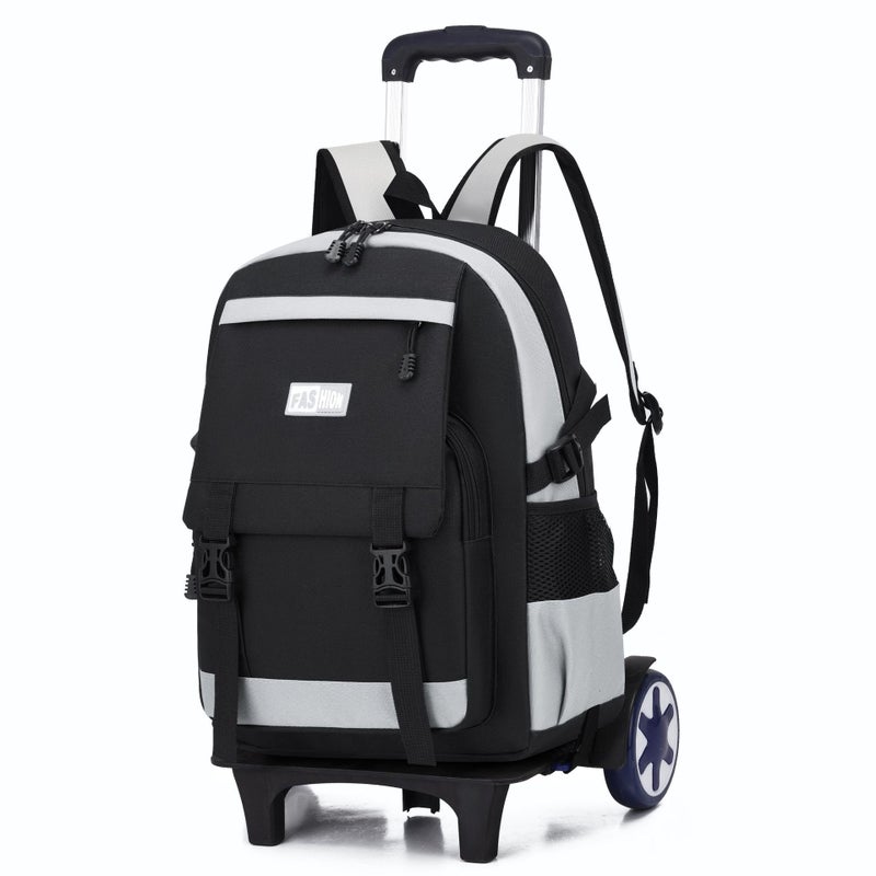 New Primary School Student Trolley Schoolbag Men'S And Children'S Backpack Dual-Purpose Schoolbag Grade 4, 5 And 6 Large Capacity - Image 3