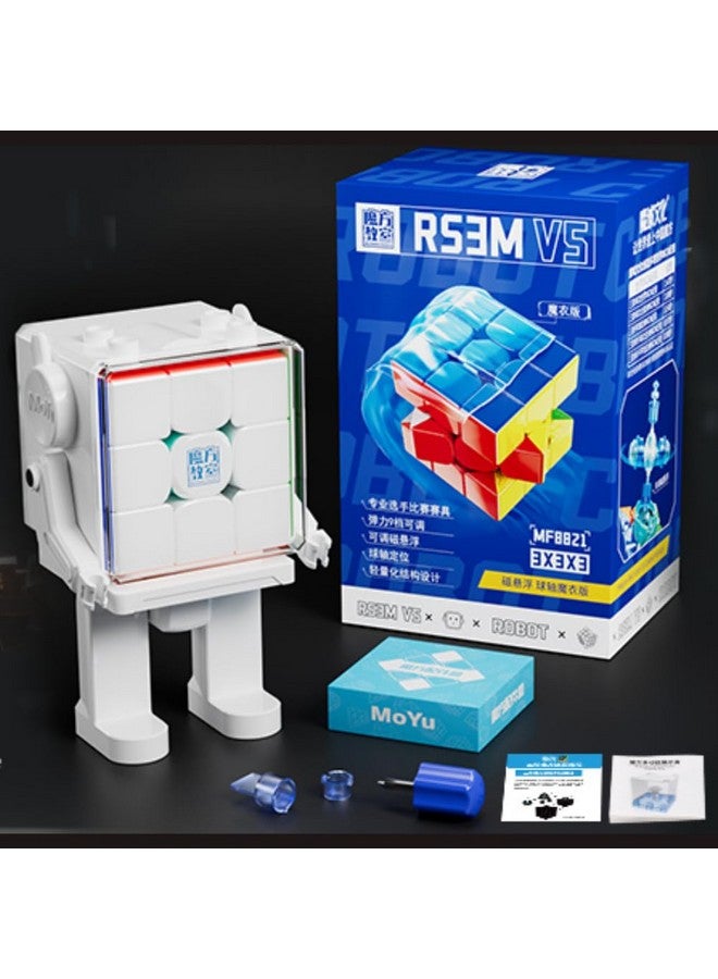 Cubelelo Cubelelo Adult,Kid Moyu Mfjs Rs3M V5 Maglev Ball Core & Magic Cloth (Uv) Version With Robot Box - Image 2