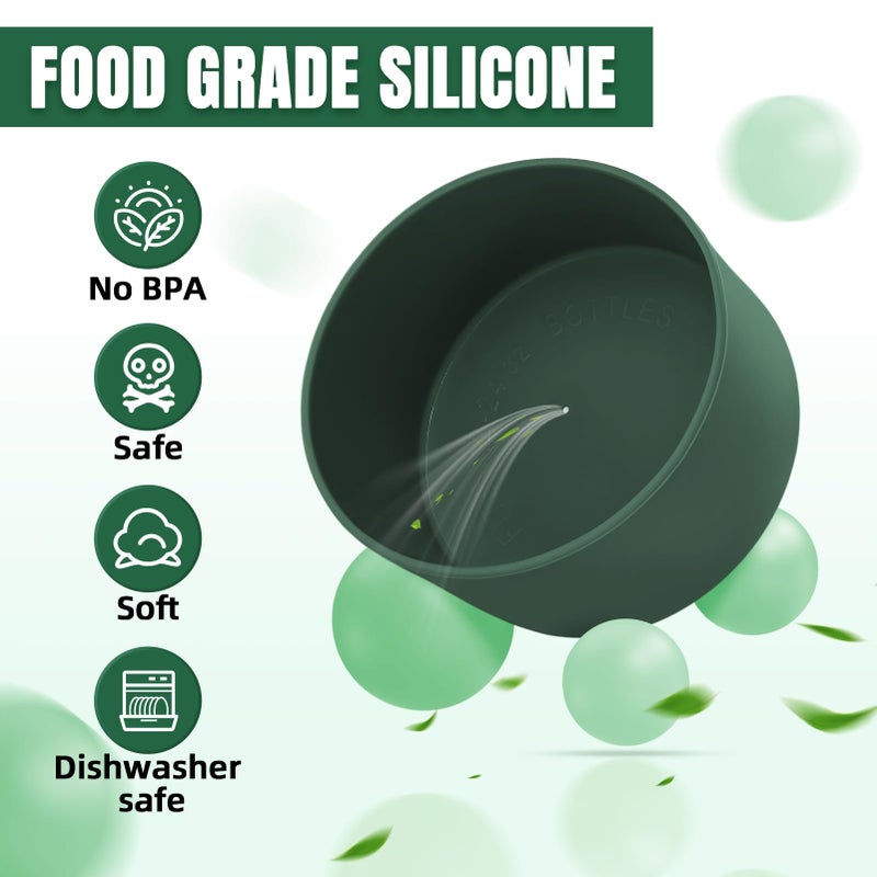 BKBY 2PCS Silicone Boot Compatible with Owala 30oz & 40oz FreeSip Sway Bottles & Tumblers, Protective Anti-Slip Bottom Cover Sleeve for Freesip Sway Tumbler (Putting Green) - Image 4