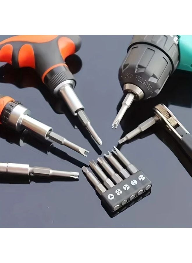 5 قطع مجموعة مفكات غير منتظمة شكل حرف U ونوع Y وبتات مثلثة متقاطعة أداة - Image 2