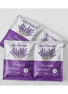 Crystal Lavender Crystals Jelly Pedicure Relaxing Bath Sea Salts SPA, Organic Foot Bath Salt Foot Spa Jelly Foot Soak Moisturizing Soothes Relieve Exfoliating Soft Feet  - Image 3