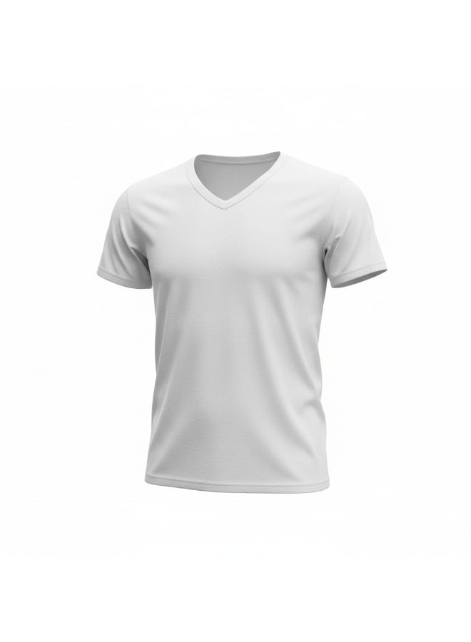 Eiffel Men’s V-Neck Undershirt made from 100% premium Syrian cotton, soft, breathable, and comfortable for everyday wear under shirts and formal clothing. - Image 4