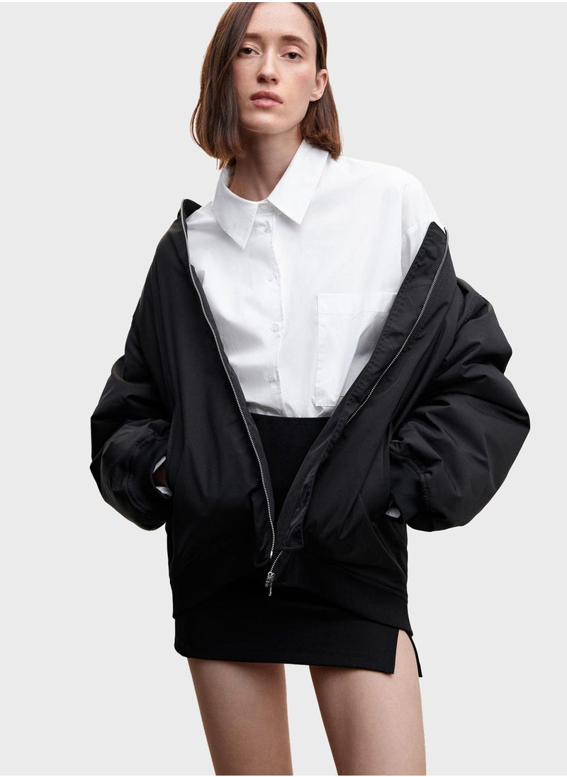 MANGO - High Waist Mini Skirt - Image 1