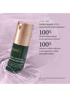 BIOSSANCE BIOSSANCE Squalane + Lactic Acid Resurfacing Night Serum - Vegan 10% Lactic Acid Face Serum for Skin Texture and Fine Lines - Gentle Night Exfoliant, Hydrating - Pore Reducer for Face, 1.0 Ounce  - Image 4