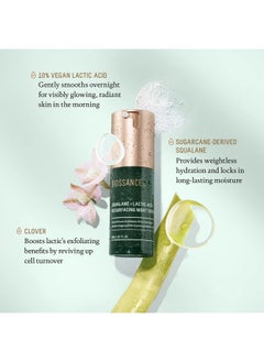BIOSSANCE BIOSSANCE Squalane + Lactic Acid Resurfacing Night Serum - Vegan 10% Lactic Acid Face Serum for Skin Texture and Fine Lines - Gentle Night Exfoliant, Hydrating - Pore Reducer for Face, 1.0 Ounce  - Image 3