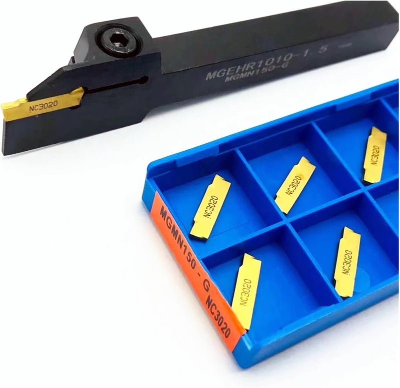 MGEHR1010 1 5 External Grooving Tool Handle With Carbide Insert Lathe Turning Separation Tool Mgmn150 G Pc9030 - Image 1