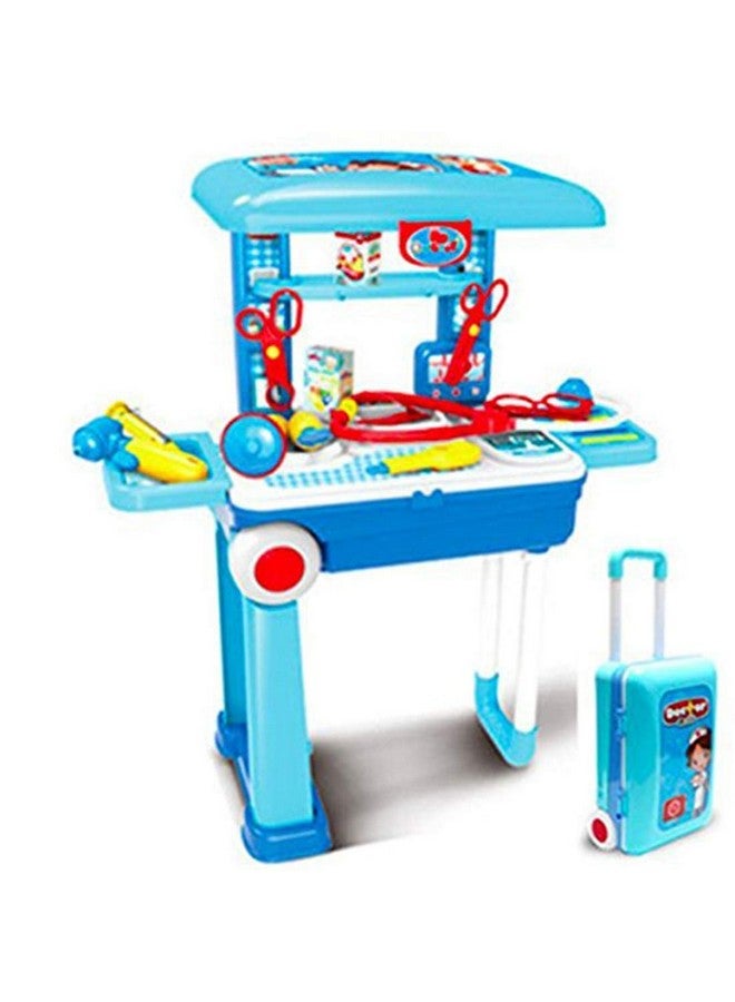 ماياترا مجموعة ألعاب الطبيب الصغير من ماياترا، صندوق عمل، صندوق طبي 2 في 1 مع حقيبة سفر بعجلات - Image 2