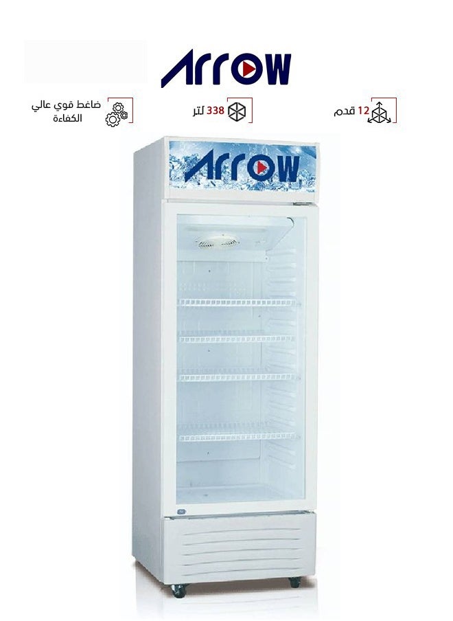 Arrow - Display Refrigerator - One Glass Door - 12 Feet - No Frost - White - RO-350SCK - Image 1