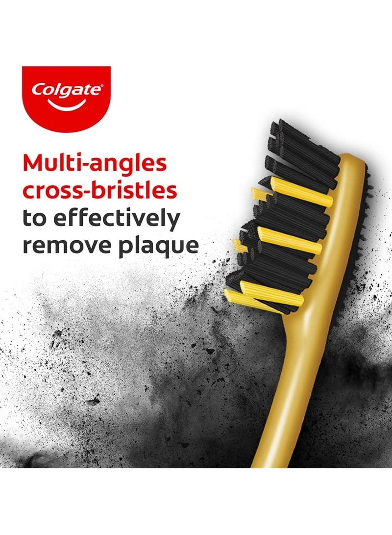 Colgate ZigZag Charcoal Soft Bristle Manual Toothbrush (Pack of 4 Pcs) - Image 3