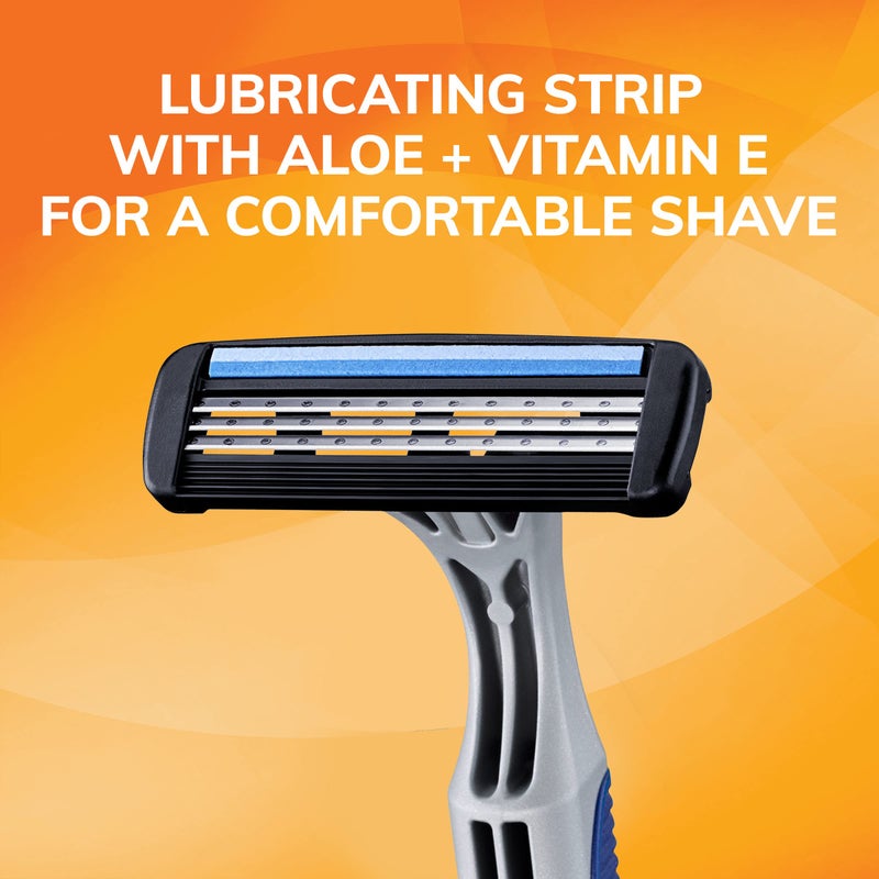 BIC Sensitive 3 Disposable Razors for Men With 3 Blades for Sensitive Skin, 12 Count Value Pack of Shaving Razors - Image 5