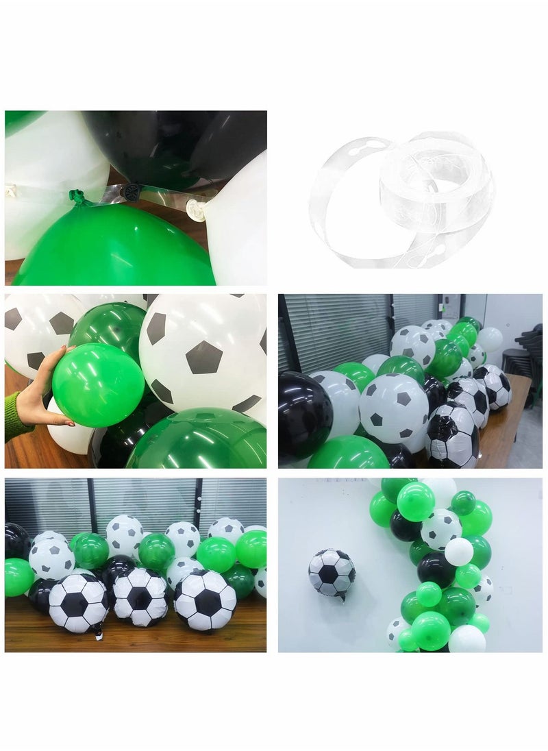 Excefore Soccer Balloons Arch Garland Kit - 106 Pcs Soccer Balloons for Soccer Party Decorations, Large Soccer Foil Balloons for Football Soccer Theme Kids Birthday Party World Cup Decorations  - Image 4
