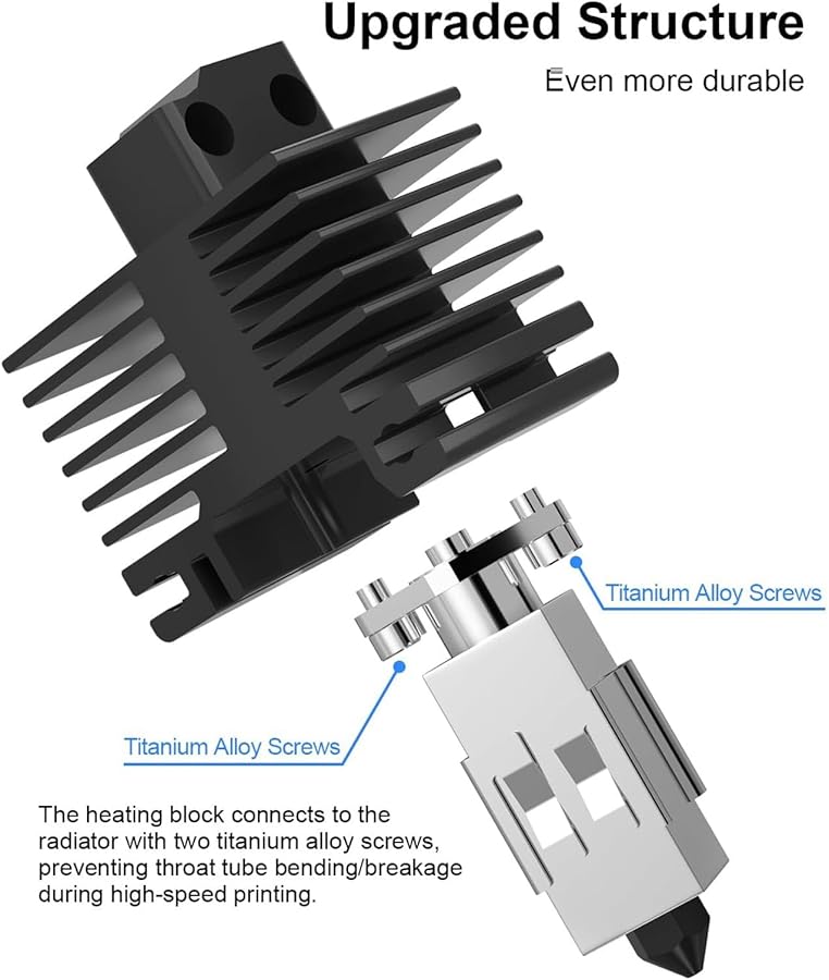WALFRONT 0 4mm فوهة فولاذ مقوى طقم نهاية ساخنة مع مروحة تبريد لـ Lab X1 - Image 4