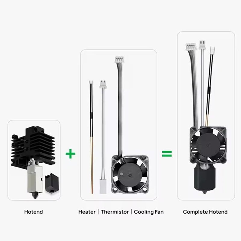 WALFRONT 0 4mm فوهة فولاذ مقوى طقم نهاية ساخنة مع مروحة تبريد لـ Lab X1 - Image 3