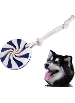 Generic Lollipop Dog Toys for Aggressive Chewer, Tough Dog Dental Chews Toy, Indestructible Dog Toys for Large Dogs, Chew Toys Food Grade, Puppy Teething Toys., Blue+White