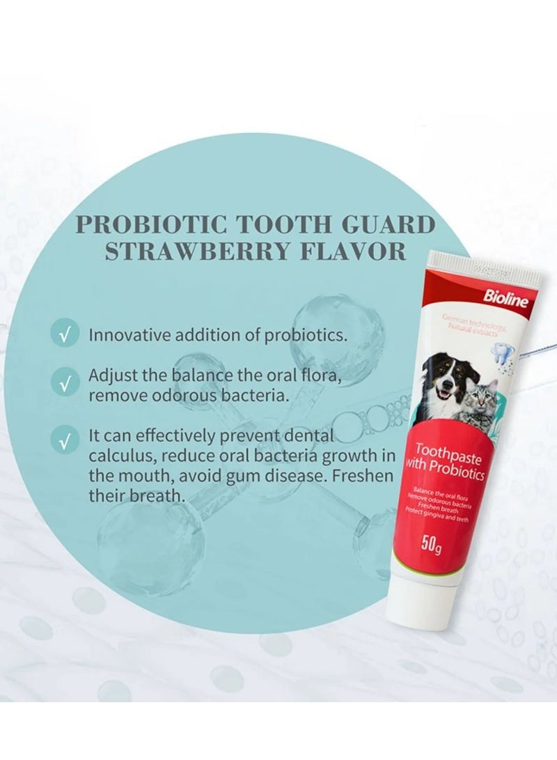 Bioline Toothpaste With Probiotics Balance Oral For Cats And Dogs 2X50g - Image 3