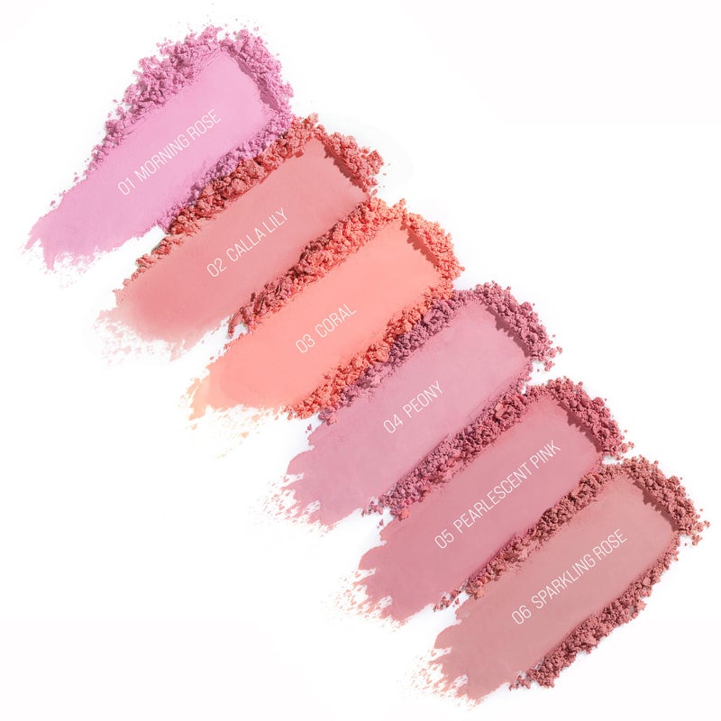 TINTARK Cheeky Blush Compact for Face Cheeks, Talc Free Blusher Palette, Matte Powder Makeup, Natural Healthy, Mauve Pink Magenta Peach Red, Vegan Cruelty Free - Image 5