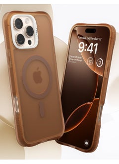CYRILL Ultra Sheer Mag for iPhone 16 Pro Max Case Cover Compatible with MagSafe [Shock-Absorbent] - Espresso  - Image 2