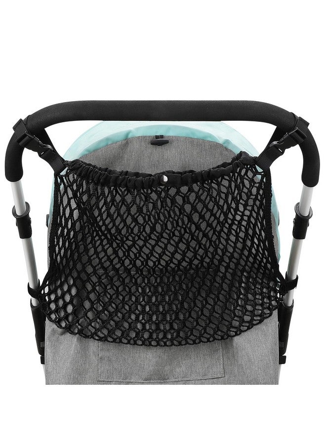 accmor منظم عربة أطفال أكمور العالمي، حقيبة شبكية من البوليستر تناسب عربات Uppababy و Nuna و Britax و Doona، شبكة تخزين قابلة للتعديل وغير قابلة للانزلاق، ملحقات عربة الأطفال - Image 2