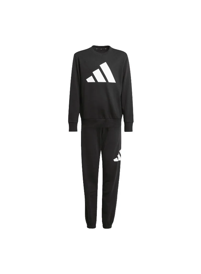 Adidas J Bl Ft Jog 240 Black Training Suits For Junior 7-8Y