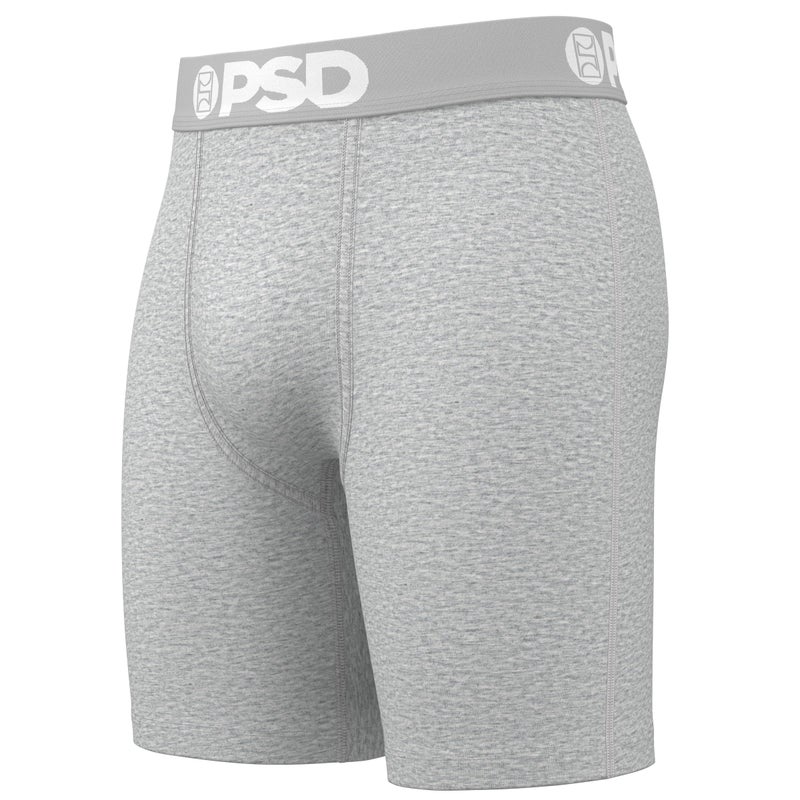 PSD Underwear Men's Neutrals Solid Cotton Boxer Brief 3 Pack, Multi, M - Image 2