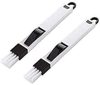 ImegaZ Corners Edges Dust Cleaning Brush for Window Frame Keyboard with Mini Dustpan Window Cleaner Brush Pack of 2