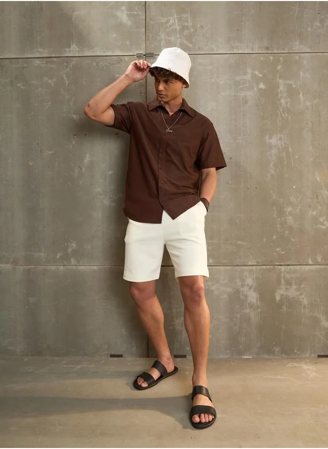 SASSAFRAS Sassafras Brown Relax Fit Short Sleeve Shirt