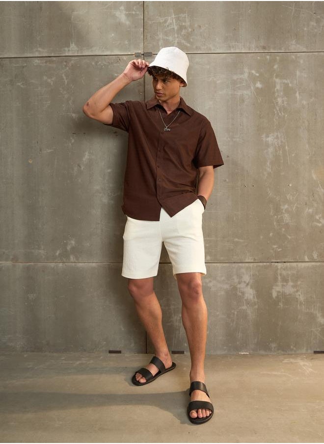 SASSAFRAS Sassafras Brown Relax Fit Short Sleeve Shirt  - Image 2
