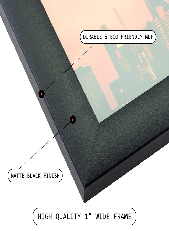 Craig Frames Classic 7x12 Black CD Display Frame with Glass Cover and Protective Matting - Image 2