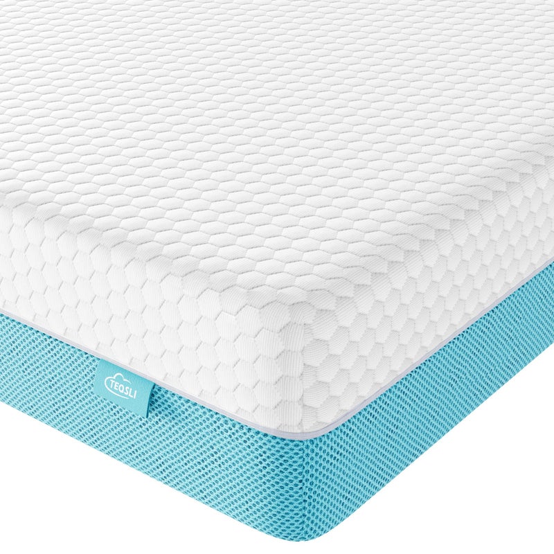 TeQsli Crib Mattress, Memory Foam Toddler Mattress with Breathable Washable Cover, Standard Size Baby Mattresses for Crib: 52 x 27.6 x 4.5 Inch - Image 1